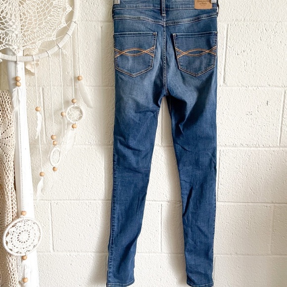 Abercrombie & Fitch Dark Blue Skinny Denim Pants - Picture 7 of 10